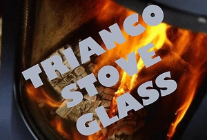 TRIANCO REPLACEMENT STOVE GLASS COALWOOD, REDFYRE, THORNCLIFFE INTERNATIONAL - Picture 1 of 5