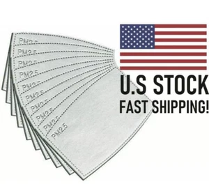 Lot Of 50 PM 2.5 Activated Carbon Face Mask Filters - Picture 1 of 6