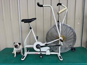 Vintage Schwinn AirDyne Dual Action Stationary Exercise Bike White See Video