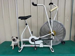 Vintage Schwinn AirDyne Dual Action Stationary Exercise Bike White See Video - Picture 1 of 20