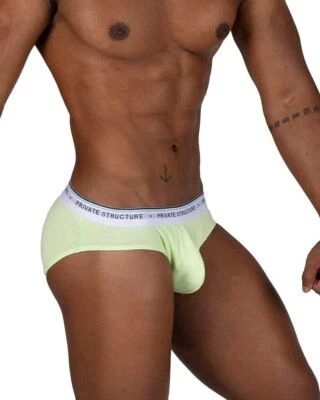 3pcs PRIVATE STRUCTURE Elements Wind Mini Briefs Trio Lavender Mint Jasmine 4395 - Image 1 of 4