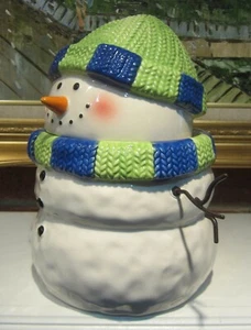 Scentsy Cookie Jar Snowman Hostess Gift Retired 10 1/2" Tall New Boxed - Picture 1 of 12