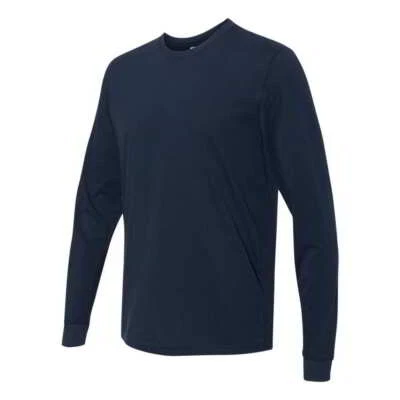 Next Level Sueded Long Sleeve Crew 6411 - Midnight Navy - Large - Image 1 of 3