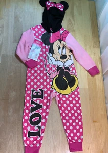New Girl's Disney Minnie Mouse Hooded PJ Sleeper--VERY CUTE!!* - Picture 1 of 3