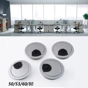 1Pack/2Pack Computer PC Desk Grommet Table Cable Tidy Wire Hole Cover 50-80mm - Picture 1 of 11