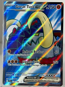 230/198 - Great Tusk ex - Scarlet Violet Base - Pokemon TCG - English - Full Art - Picture 1 of 2
