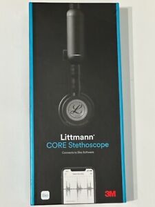 3M Littmann Core Digital Stethoskop schwarz Truhenstück 27 Zoll 8480 schwarz Eko EUC