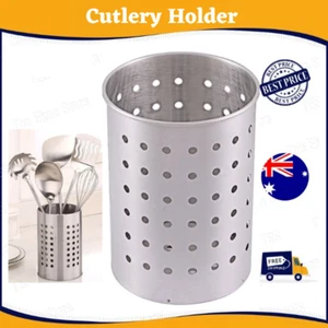 Stainless Steel Cutlery Stand Home Kitchen Rack Sink Tidy Drainer Utensil Holder - Picture 1 of 2
