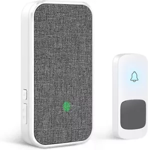 Wireless Doorbell, Remote Door Bell Ringer Wireless Long Range 400M with Fabric - Picture 1 of 12