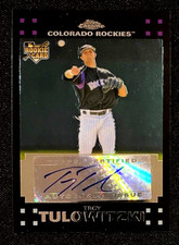 2007 Topps Chrome Troy Tulowitzki RC Rookie AUTO Autograph #331 !!!  ROCKIES