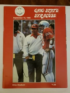  1980 Sept 13 - Ohio State vs Syracuse- Official Football Program (MH127) - Picture 1 of 3