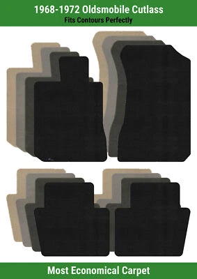 Lloyd Velourtex Front & Rear Row Carpet Mats for 1968-1972 Oldsmobile Cutlass  - Image 1 of 4