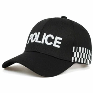 Mens Embroidery POLICE Baseball Cap Tactical Snapback Hats Adjustable Trucker - Picture 1 of 6