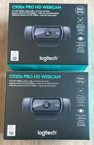 (2) Logitech C920s Pro HD Webcams 1080p BRAND NEW 960-001257 - Afbeelding 1 van 4