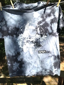 NASA Astronaut Grey w/White Graphic T-Shirt 100% Cotton Size XL American Space - Picture 1 of 5