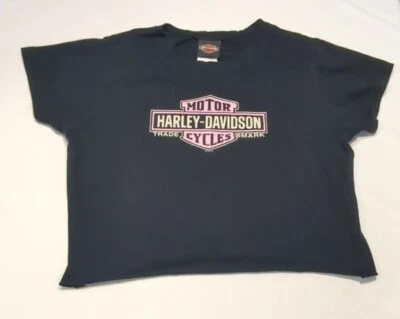 Harley Davidson Feminino- American Twin Painted Post NY- Preto SS Crop XLarge - Imagem 1 de 4