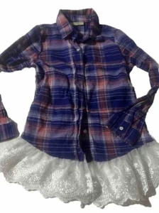 Boo lie BrooGirl's Long Sleeve Shirt - Blue - Size 2Neefm - Picture 1 of 6