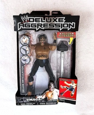 WWE DELUXE AGGRESSION SERIES 12 UMAGA FIGURE JAKKS WWF MINT/SEALED/RARE - Image 1 of 4