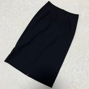 Uniqlo Black Knee-Length Tight Skirt Waist 29cm Office Wear Used - Picture 1 of 7