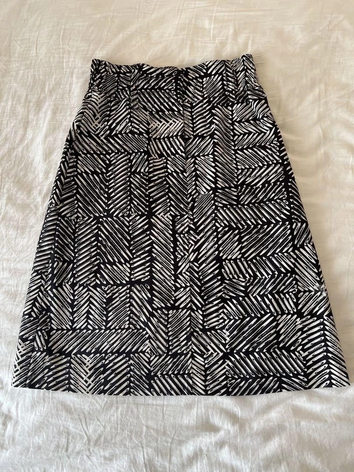 Marimekko Falda Estampado Geométrico Talla M Foto 1 de 4