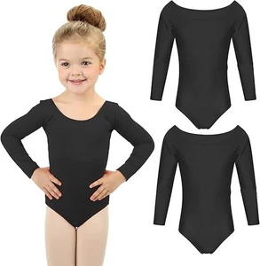 Leotardo manga larga D Sports niñas - Pack de 2 - para danza, ballet y gimnasia - Imagen 1 de 25