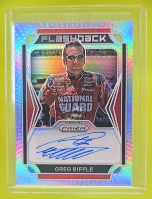 2022 Panini Racing Prizm Greg Biffle Flashback Auto Silver #FA-GB - Image 1 of 4