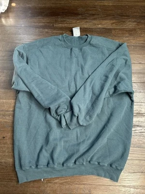 Sudadera deportiva vintage Y2k Russell cuello redondo en blanco hecha en EE. UU. talla XLT Foto 1 de 4