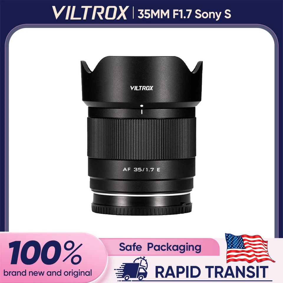 Viltrox 35mm F1.7 Sony E Mount Fast Auto Focus Low Light Master Lens - Image 1 of 4