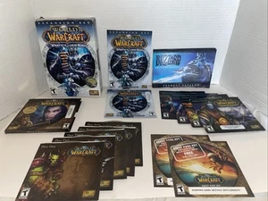World Of Warcraft Expansion Kit Disc Set Bundle Lot Bonus Game Figures SEE DESC - Picture 1 of 5