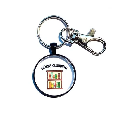 Llavero Club de Lectura - HECHO A MANO - Llavero Divertido - Regalo de Lectura - Regalo de Bibliotecario Foto 1 de 4