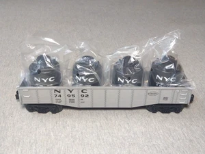 Lionel O 749592 NYC Gondola w/ 4 NYC Containers ~ TS - Picture 1 of 7