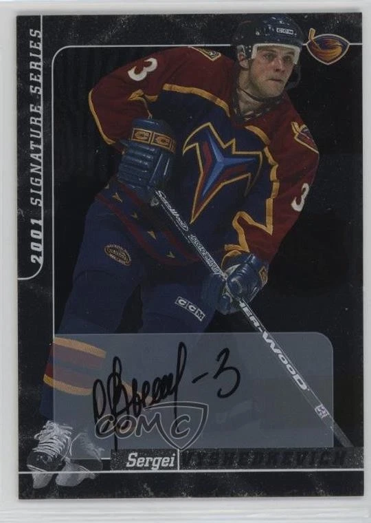 2000-01 ITG Be A Player Signature Series Sergei Vyshedkevich #150 Rookie Auto RC - Image 1 of 2