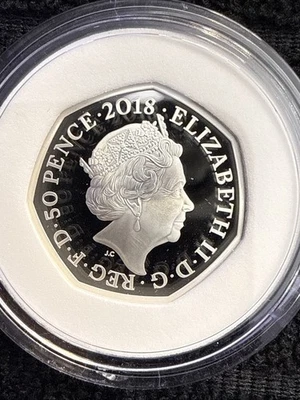 2018 THE SNOWMAN - 50P - Silver Proof - RARE FIND - Image 1 of 4