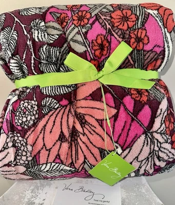 Manta polar VERA BRADLEY 80 X 50 FLORES BOHEMIAS NUEVA CON ETIQUETAS #12408-675 RARA Foto 1 de 4