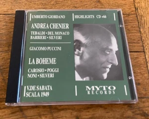 Giordano: Andrea Chenier Highlights Puccini: La Boheme Sabata (CD, 1997) Myto - Bild 1 von 3