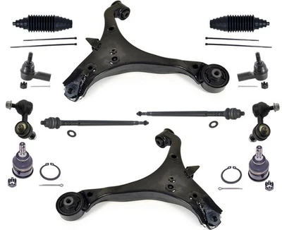 Front Lower Control Arms Tie Rods Links & Ball Joints For Acura RSX 2002-2004 - Image 1 of 4