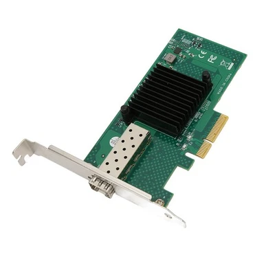 PCIe Network Card 10000Mbps PCI Express X4 5.0GT/s SFP LC Optical Fiber Gig OH - Image 1 of 4