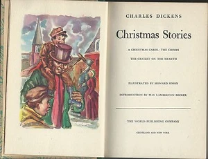 charles dickens christmas stories 3 tales art by howard simon world pub 1946 #1 - Picture 1 of 12