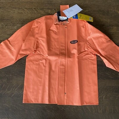 Grundens Commercial Fishing Clipper Jacket Model 81 Orange Unused Small $110 - Image 1 of 4