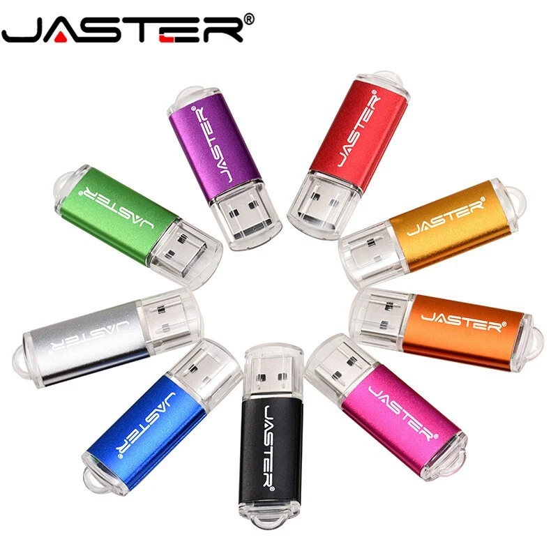 JASTER Mini clé USB 2.0 en métal 4GB 8GB 16GB 32GB 64GB 128GB Lecteur flash - Photo 1/4