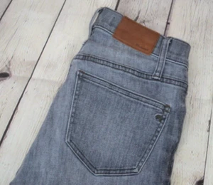 MADEWELL Women's 9" High Riser Skinny Skinny Jeans SIZE 24 Gray - Picture 1 of 8