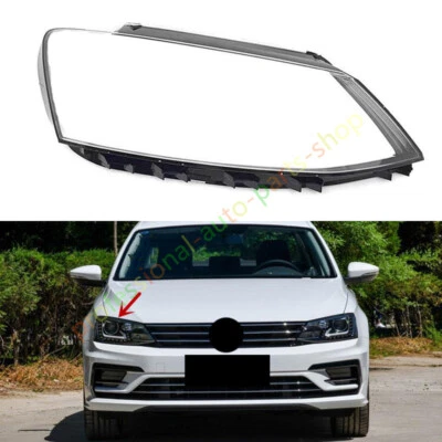 Cubierta de lente transparente + pegamento para faros laterales derechos para Volkswagen Jetta 2012-2018 Foto 1 de 4