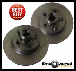 REAR DISC BRAKE ROTORS for Citroen C4 Grand Picasso 2.0TD w/ Bearing 2007 on 