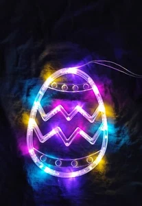Easter Decorations Window Lights, 3 Pack Warm LED White, Pure White and Purple - Picture 1 of 8