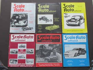 ONLY 1 in ebay 1980 SCALE AUTO ENTHUSIAST complete year 6 issues - Picture 1 of 2