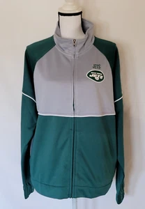 NFL Team Apparel Womens New York Jets Zip Up Track Jacket w/ Pockets Size XL New - Picture 1 of 10