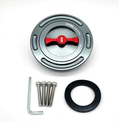 PARA BMW S1000R S1000RR S1000XR HP2 HP4 CNC liberación rápida tapa tanque combustible gasolina - Foto 1 de 2