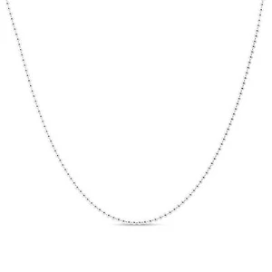 925 Sterling Silver Ball Bead Chain Necklace Bracelet 1mm Italy - All Sizes - Picture 1 of 18