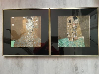 Set Gerahmte Kunstdrucke Gustav Klimt - Bild 1 von 4