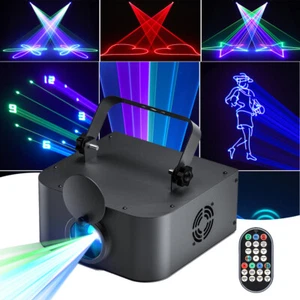3D Animation Effect Projector Laser Light DMX RGB LED DJ Stage Lighting w/Remote - Picture 1 of 6